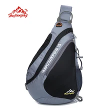 De los hombres al aire libre hombro bolsa de mensajero bolsa de turismo de ocio fitness deportes bolsa de gran capacidad paquete pecho montar mochila
