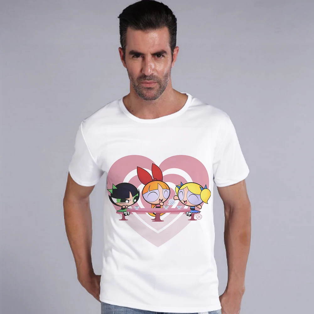 Мода 2017 г. милые Дизайн с сердечком Для мужчин футболка мальчик прохладно Топы