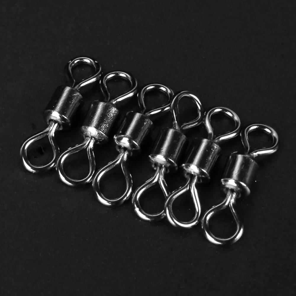 # 6 10 8 Qty 10 High Strength Barrel Snaps Fishing Swivels