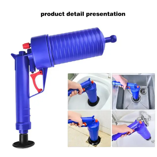 Air Power blaster do odpływu pistolet wysokociśnieniowy potężny ręczny zlew tłok Opener cleaner pompa do toalet prysznice do łazienki tanie i dobre opinie Drain Blaster Gun NICKEL Air Power blaster do odpływu pistolet wysokociśnieniowy potężny ręczny zlew tłok Opener cleaner pompa do toalet prysznice do łazienki tanie i dobre opinie Drain Blaster Gun NICKEL