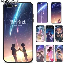 Maiyaca, японское аниме ваше имя Kimi no Na wa красочный умный чехол для телефона для iPhone 8 7 6 6S Plus 5 5S SE XR X XS MAX