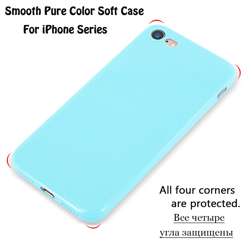 KIP71147_8_Smooth Pure Color Series Soft TPU Case for iPhone 7