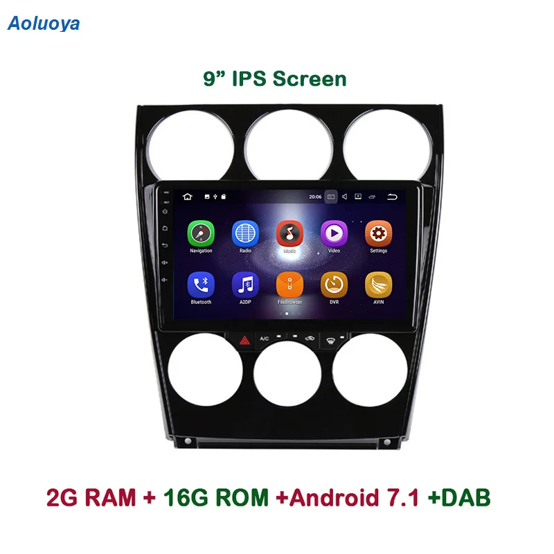 

Aoluoya IPS 2G RAM Quad Core Android 7.1 CAR DVD GPS Player For Mazda 6 2006 2007 2008 2009-2016 Radio GPS Navigation multimedia