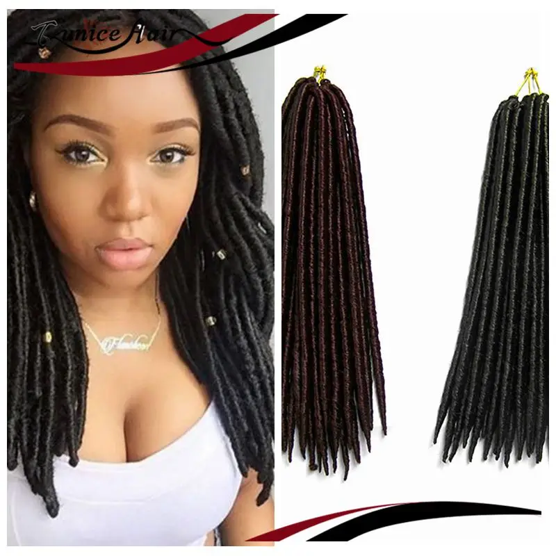 Hair Extension Soft Dreadlocks Hair Twist Braiding Fiber Weave