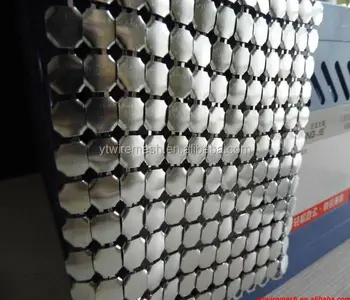 

4mm Flat Shape Decorative Sequins Metal Fabric