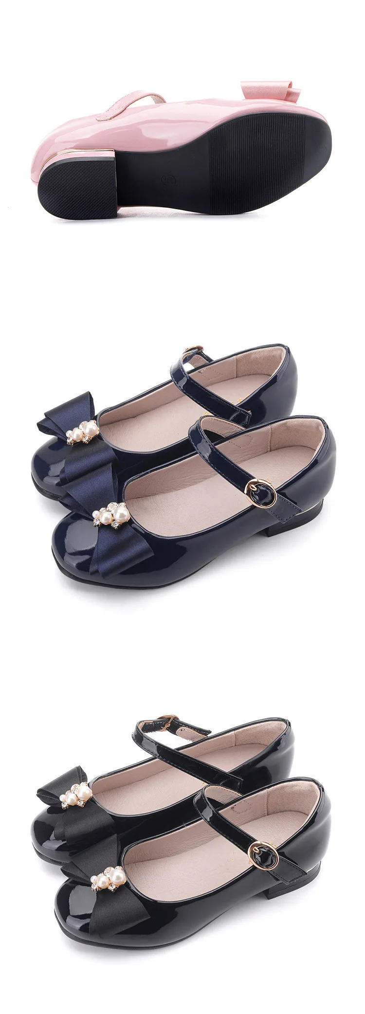 Moda em Couro Sapatos de Meninas Sapatos de Bebê Mocassins de Barco Nova Princesa Alta-salto Alto Partido Desempenho Crianças Dança Sapatos Estudante 04 11 Sapatos Estudante Sapatos de Bebê Mocassins de Barco Crianças 04