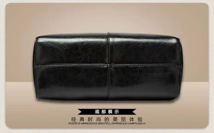 Real leather Luxury Women Handbag Shoulder Tote Bag Black Casual Ladies Leisure Crossbody Hand Bags (23)