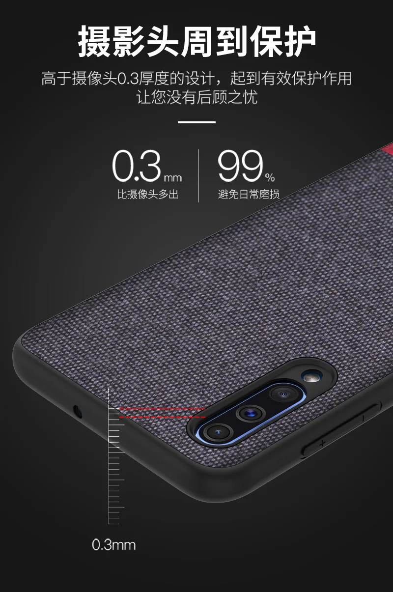 Роскошный тканевый чехол для телефона Samsung Galaxy A50 A10 A30 A40 A70 M30 M20 M10 S10 S9 S8 Plus Прошитый