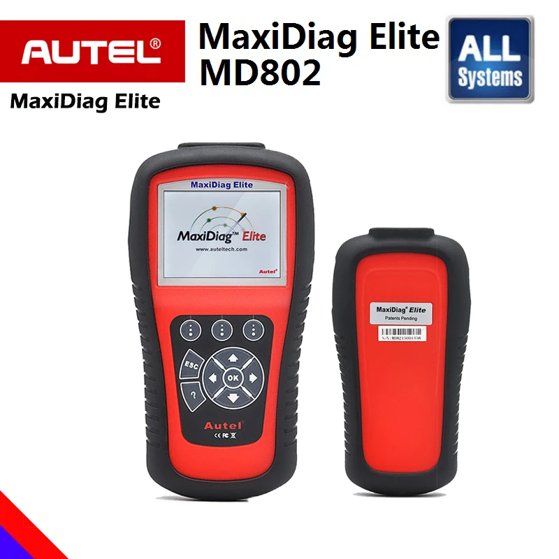 

Autel MaxiDiag Elite MD802 PRO MD802 ALL System OBD 2 Code Reader MexiCheck Pro Better Than MD802 4 Systems