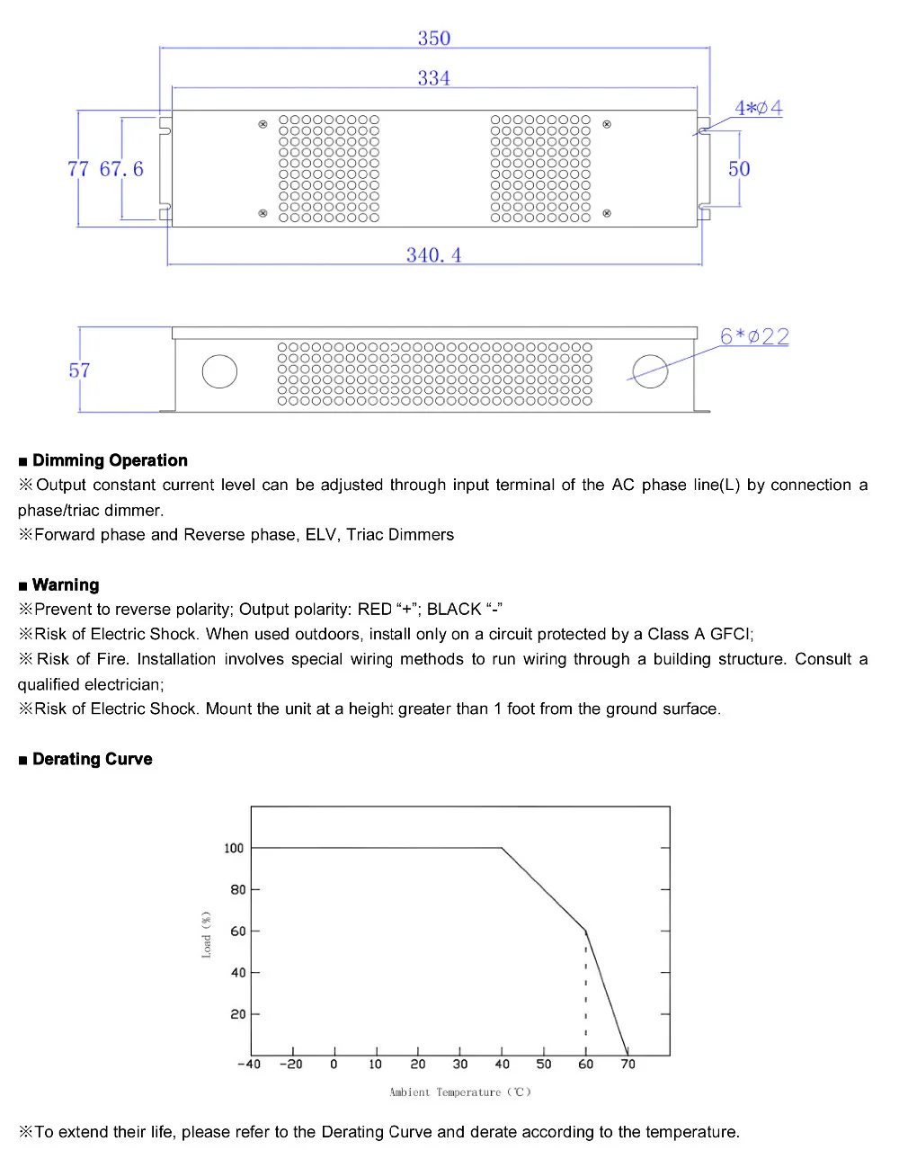 KV-60W-TDL Constant Voltage Phase and Triac dimmable driver-3