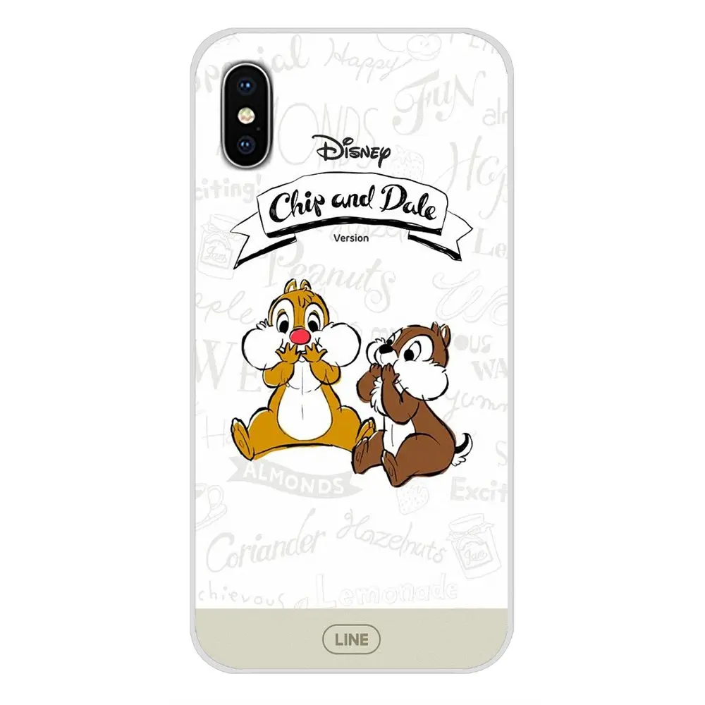 Витражный чип и Дейл для Apple iPhone X XR XS MAX 4 4S 5 5S 5C SE 6 S 7 8 Plus ipod touch силиконовые чехлы