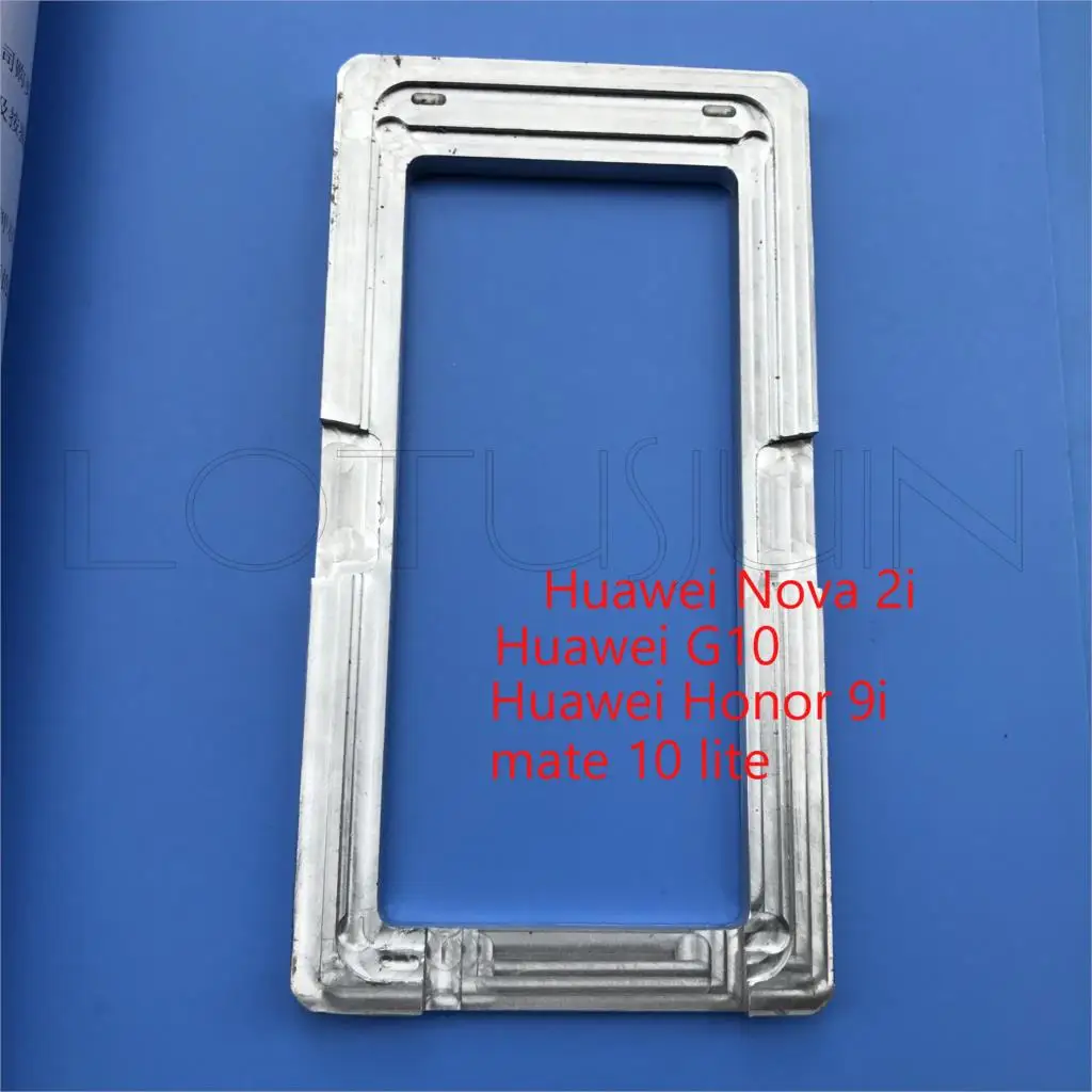 Aluminium Metal Alignment LCD Glass OCA Lamination Positioning mold Mould  for  Huawei Nova 2i /G10 /Honor 9i /mate 10 lite