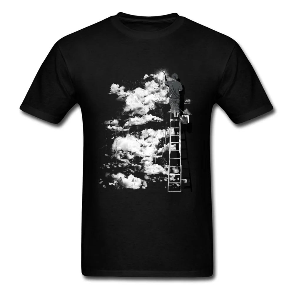 GroupFunny Short Sleeve Tops Tees Summer/Autumn Funny Crewneck 100% Cotton Fabric T Shirt Men's T Shirt The Optimist  The Optimist black