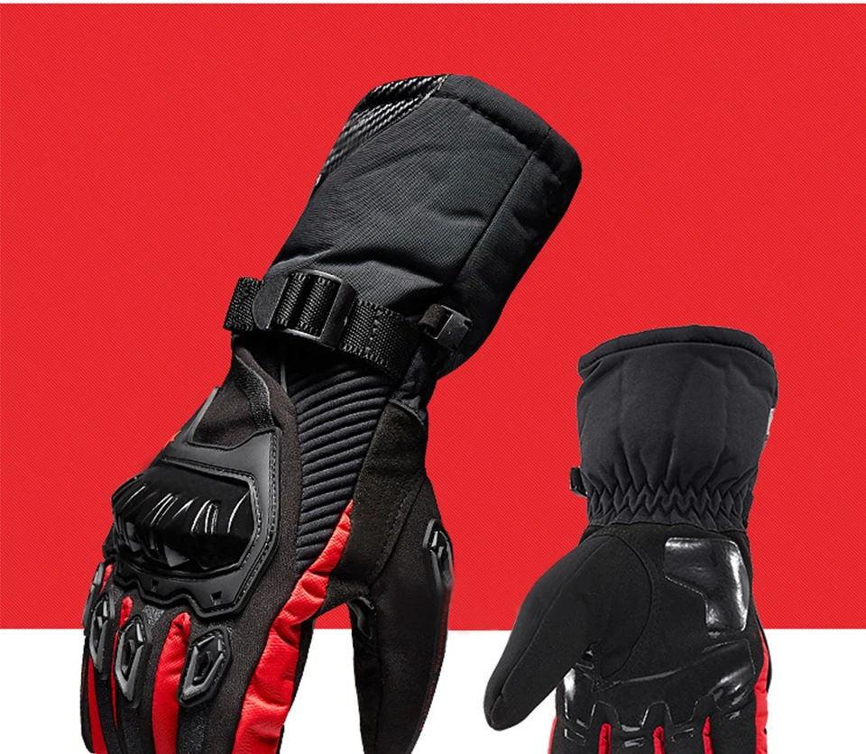 Foxcncar motorcycle gloves 100% Waterproof windproof Winter warm Guantes Moto Luvas Touch Screen Motosiklet Eldiveni Protective (26)