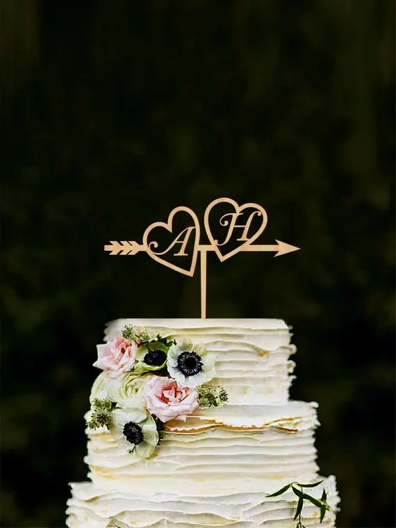 Свадебный торт Топпер венок Mr& Mrs персонализированные Свадебный торт Топпер Дерево Mr и Mrs торт Топпер деревенский торт Топпер фамилия - Цвет: no15