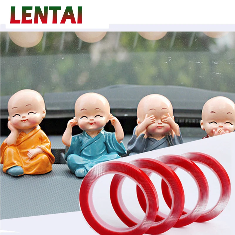 

LENTAI For Skoda octavia a7 a5 2 rapid fabia Lada granta vesta Land Rover 1PC Auto Car Double-Sided Tape Transparent Waterproof