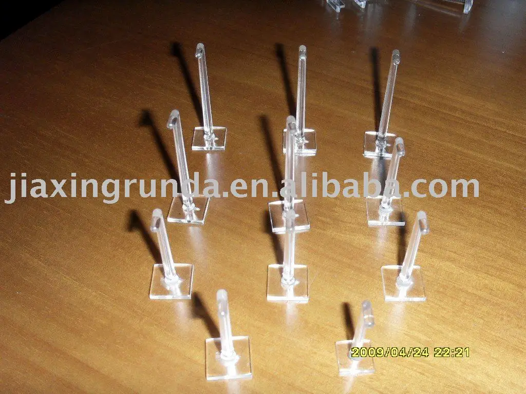 Acrylic display hook, plastic hook, transparent display