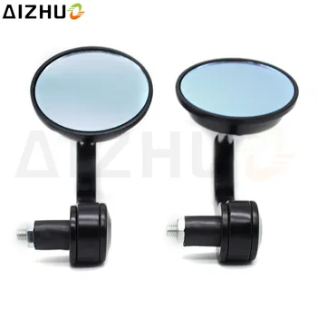 

7/8'' Motorcycle Cafe Racer Rearview Mirror CNC Aluminum Handlebar End Rear View Mirrors For Suzuki Intruder BANDIT Honda Yamaha