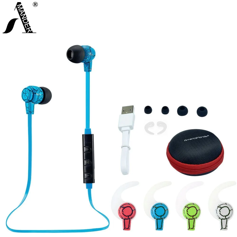 Hot 4 1 Wireless Bluetooth Earphone Bluetooth Headset Headphone Microphone Sport Earphone Headphones for iPhone Android
