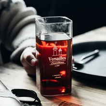 Скандинавские простые Инс ветряная сетка, красное стекло, домашняя чашка сока для молока, чашка для чая и питья для девочек