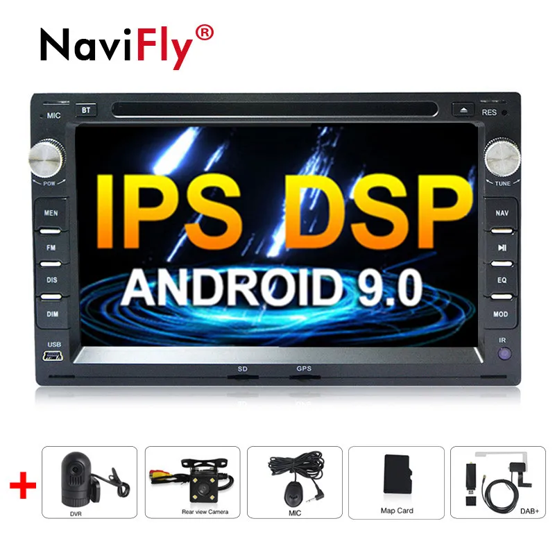 2din Android 9,0 ips DSP Автомобильный dvd Радио мультимедийный плеер для VW PASSAT Golf 4 T4 Passat B5 Sharan gps wifi BT RDS