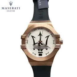 Maserati для мужчин кварцевые наручные часы Пряжка водостойкие модные часы Horloges Mannen повседневное круглый Uhren Отец Подарки R8853123001