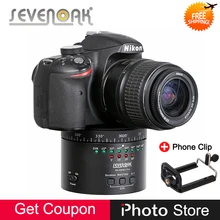 Sevenoak TV15 Electronic Time Lapse Rotating Pan Motorized Panaromic 360 Degree Tripod Ball Head for Canon Nikon Sony SLR Camera