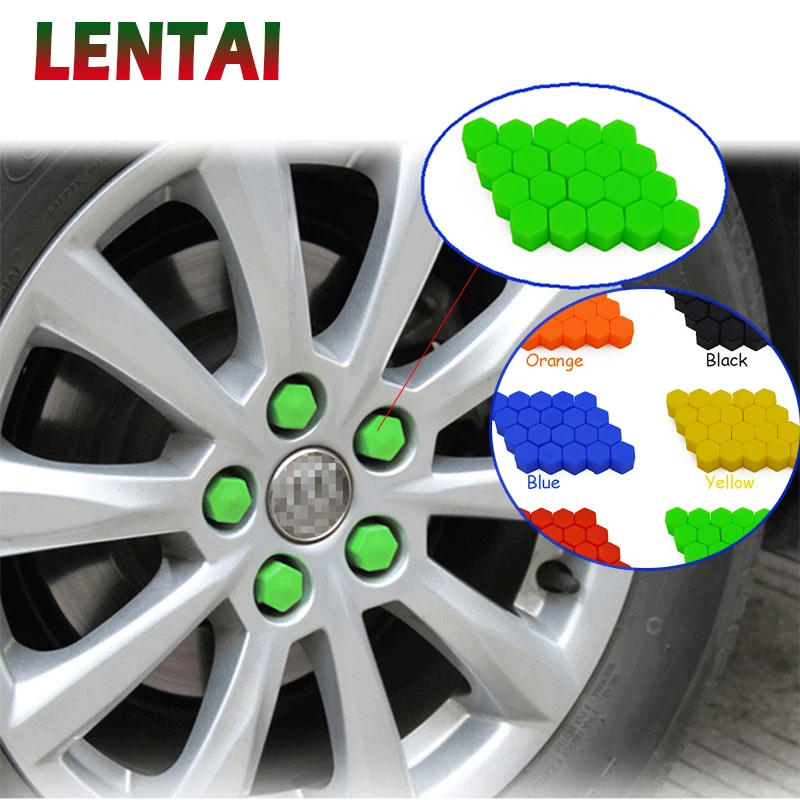 LENTAI 20 шт. автомобильное Силиконовое колесо с крышкой для винта Suzuki Swift Volkswagen Passat B5