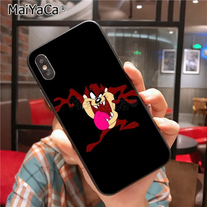 MaiYaCa Looney ttes Tasmanian Devil Taz чехол для телефона для iphone 11 Pro X 8 7 6 6S Plus 5 5S SE cass - Цвет: 2