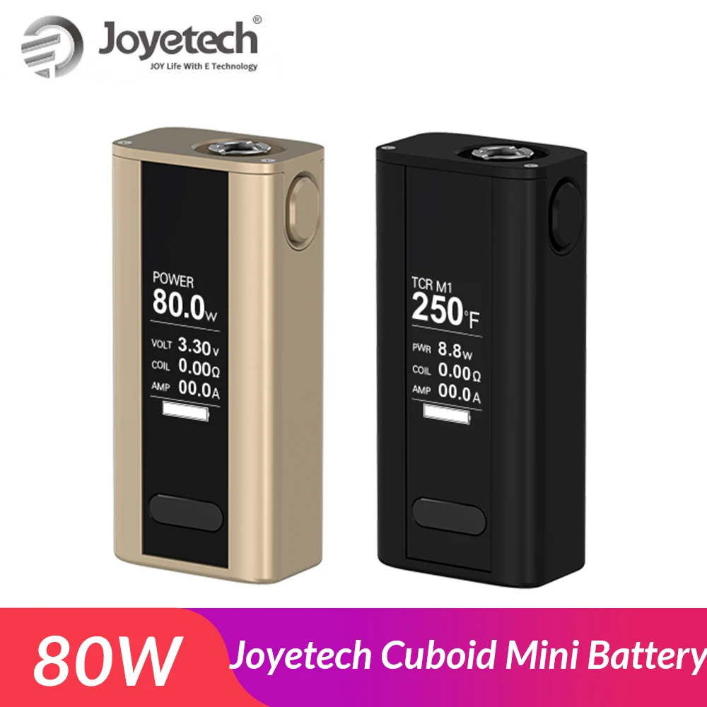 Joyetech кубовидная мини-батарея 80 Вт со встроенным аккумулятором 2400 мАч, электронная сигарета