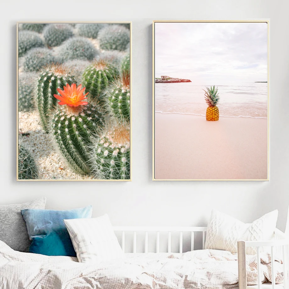 

Cactus Pineapple Quotes Wall Art Canvas Painting Nordic Posters And Prints Scandinavian Wall Pictures For Living Room Home Decor