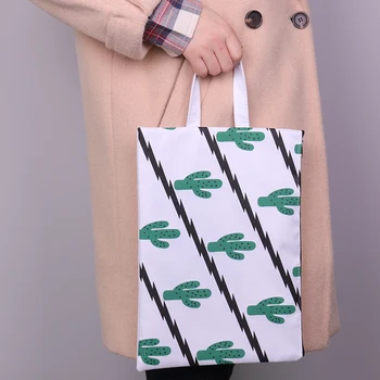 

Large Canvas Cactus A4 File Folder Document Bag Business Briefcase Paper Storage Organizer Bag Stationery School Office Supplies