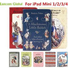 SZEGYCHX чехол для планшета для Ipad Mini 1 2 3 4 чехол общие 4 модели Питер Кролик анимация сон/Пробуждение для mini1 mini2 mini3 mini4