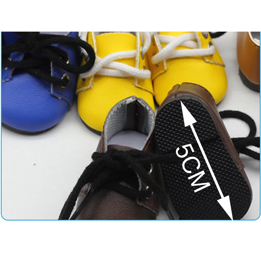 5cm Canvas Shoes For BJD Doll Fashion Mini Shoes Doll Shoes for Russian DIY handmade doll Doll Accessories (3)