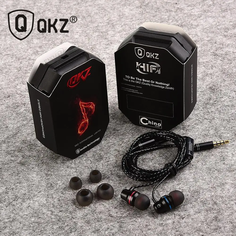 Оригинальные QKZ DM1 HIFI наушники вкладыши качество звука музыкальные DJ