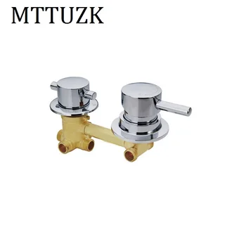 

MTTUZK Shower room mixer faucet ,4 way shower room mixing valve cold and hot water switch valve shower room faucet accessories