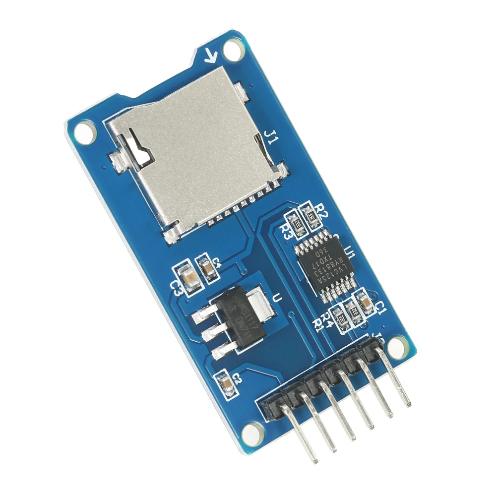 3 шт. картридер 2 микро-sd щит TF карта памяти Щит Модуль 6 Pin SPI для Arduino