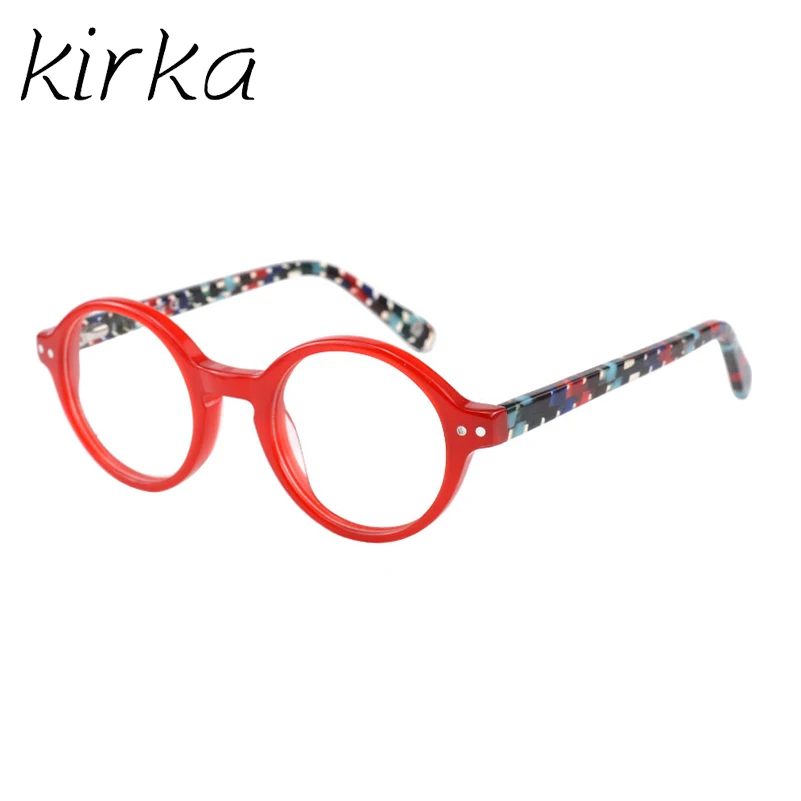 Кирка модная оптическая рамка для детских очков для детей Для мальчиков и девочек круглые очки для близорукости рамка для детских очков - Цвет оправы: K15232C1