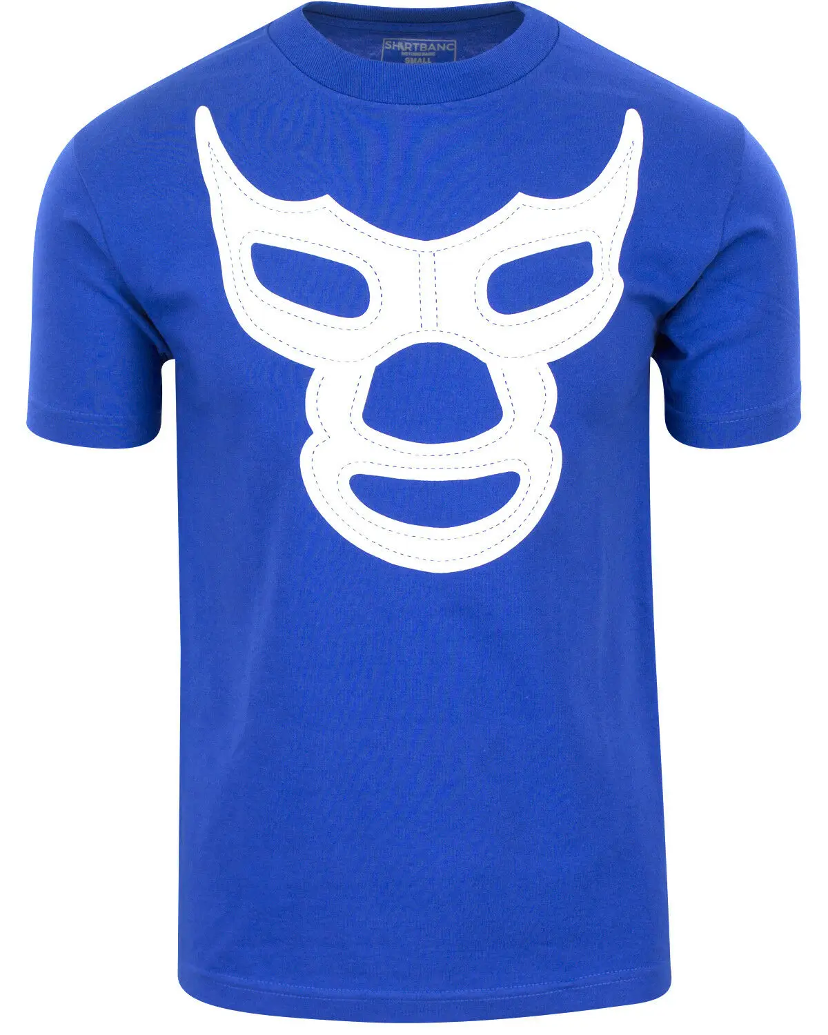 ShirtBANC الأزرق شيطان المكسيكي Luchador قميص Camisa دي الكفاح ليبر المصارعة المحملة 2019 أزياء تي شيرت 100% القطن المحملة قميص