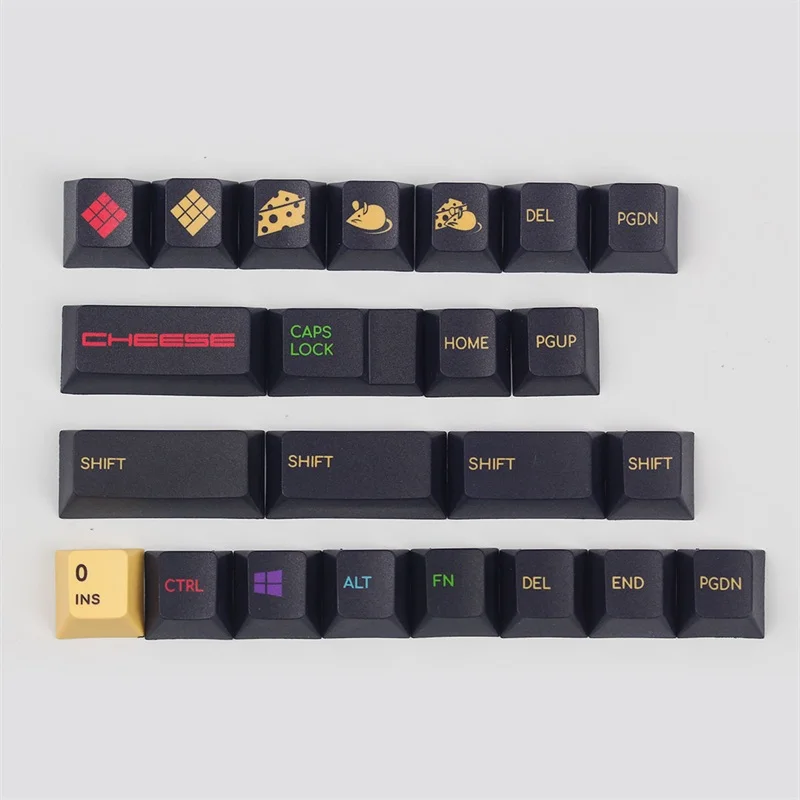 KBDfans Новое поступление pbt keycay dye subbed keycaps chrrey profile полный набор diy механическая