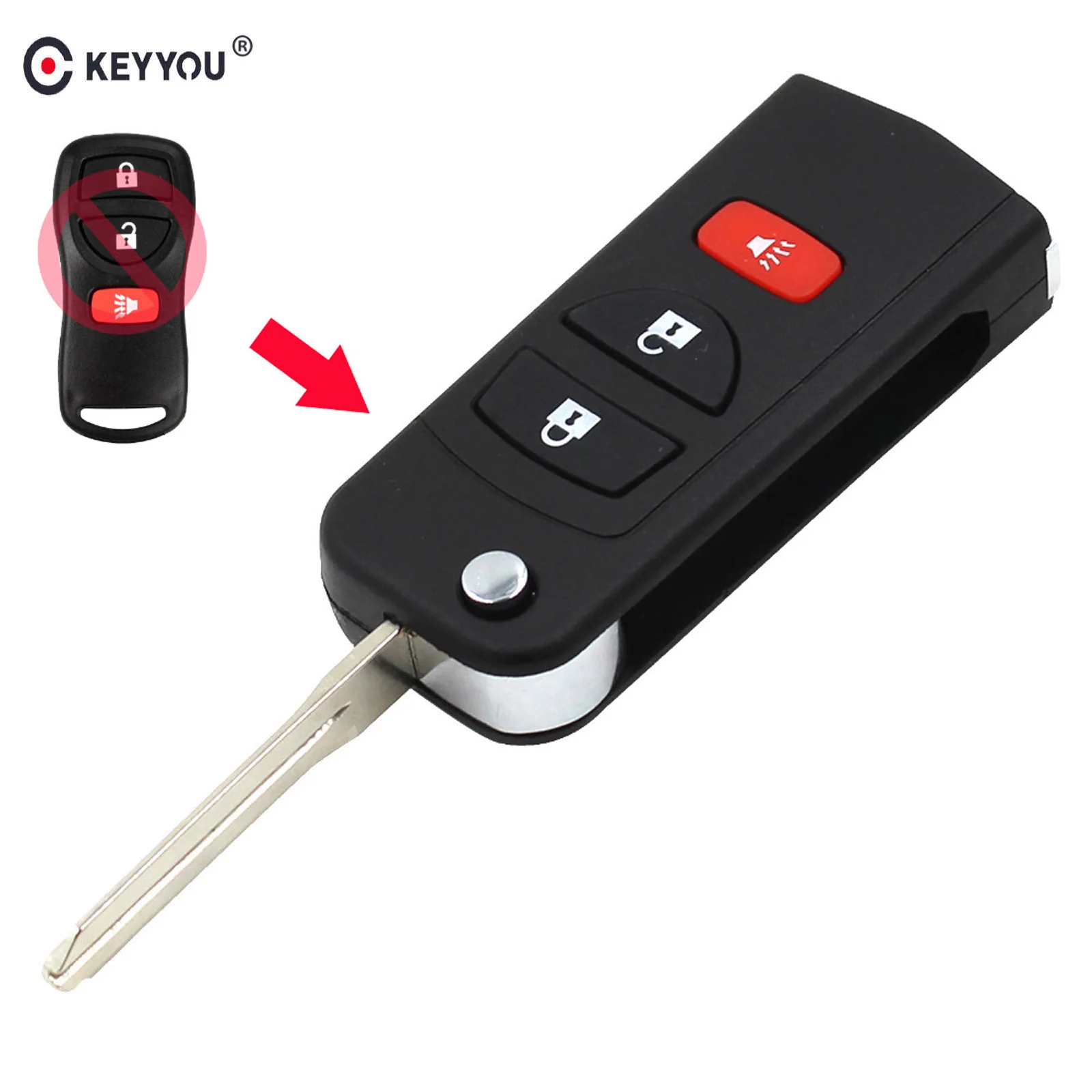 How To Open Nissan Frontier Key Fob / Fits 20022016 Nissan Frontier
