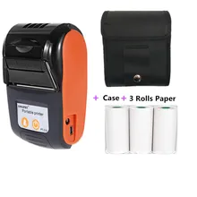 Goojprt sem fio mini 58mm impressora bluetooth portátil térmica impressora de recibos do telefone móvel android ios pc bolso bill impresoras