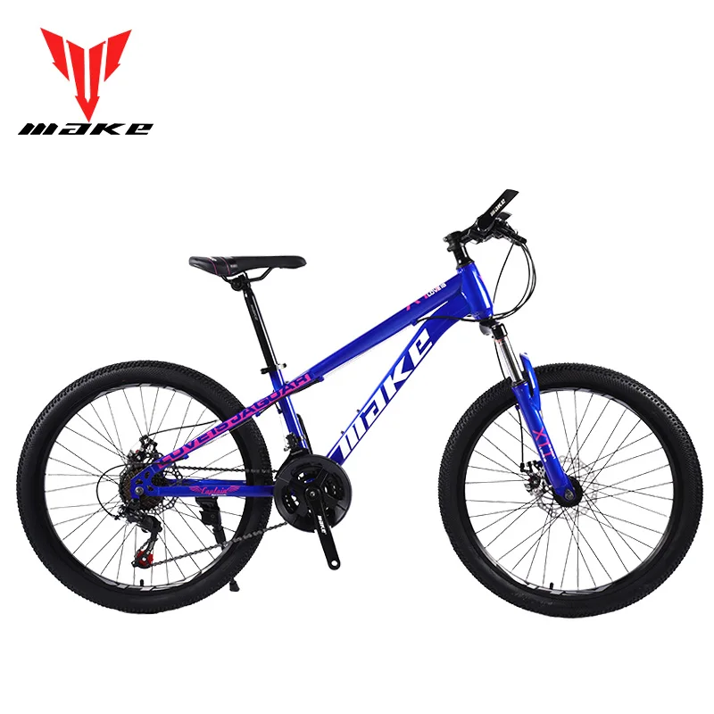 Mountain Bike MAKE 24' 21 Speed Disc Brakes Steel Frame