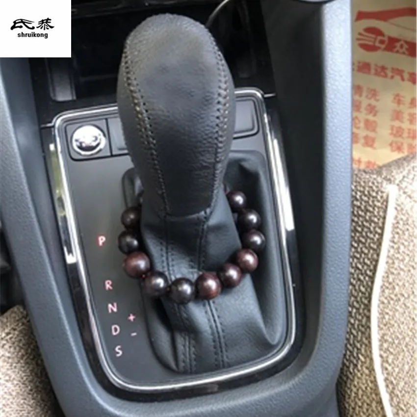 Чехол из натуральной кожи для ручного тормоза и стояночного AT / MT 2012 2018 Volkswagen VW JETTA