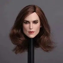 1/6 Scale GC007 Keira Knightley Head Sculpt with Short Blond Hair for Female Figures Bodies 1 6 scale kt005 female head sculpt long hair model toys for 12 inches women bodies figures