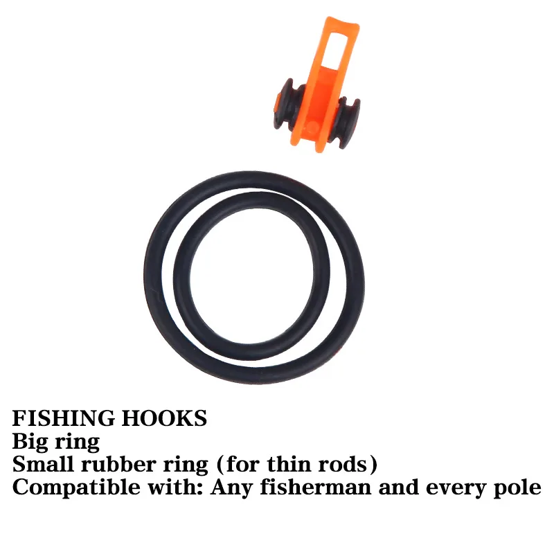 10Pcs / lot  Plastic Hook Keeper for Fishing Rod Pole Fishing Tools Lures Safety Holder Fishing Tackle Rod Clip O-shaped Ring