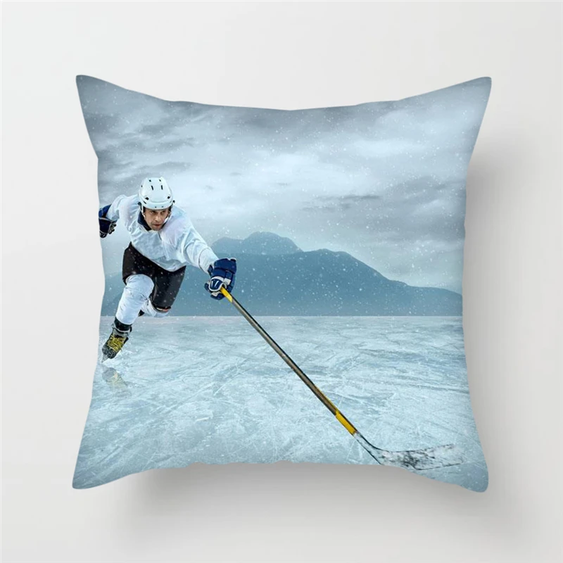Fuwatacchi НХЛ хоккей на льду наволочка для ледяных коньков Спорт Stlye Печать наволочка домашнее украшение для дивана аксессуары наволочка