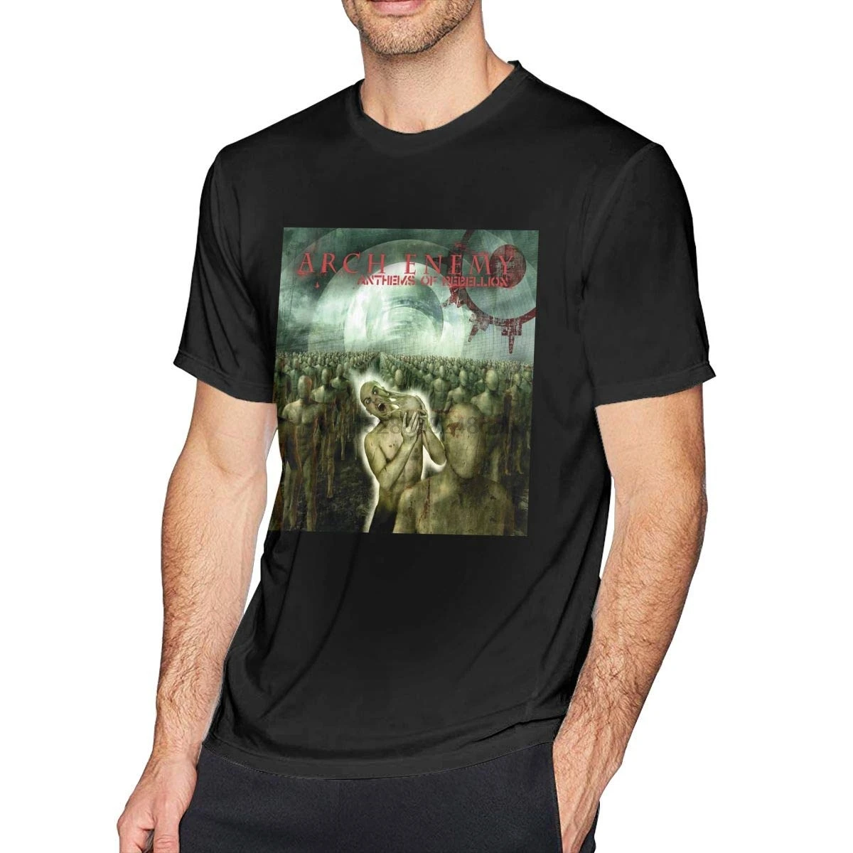 

Catherine B Rosa Arch Enemy Anthems of Rebellion Music Theme Sports Men's Short Sleeve T-Shirt