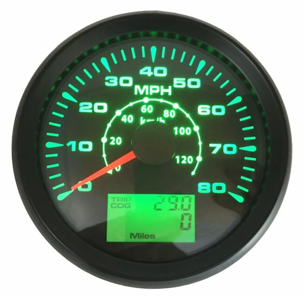 Buy 1pc 85mm GPS Speedometers 0 80MPH Auto GPS Speed