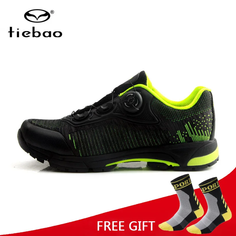 

Tiebao MTB Leisure Cycling Shoes Bike Racing Shoes Athletic Self-Locking Sneakers Bicycle Breathable Shoes Zapatillas Ciclismo